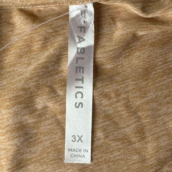 Fabletics Women’s Blake Muscle Tank Heather Brown Size 3X NWT - Picture 3 of 12